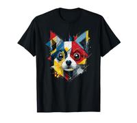 Poméranian Lover Colorful Art Dog pour Hommes et Femmes T-Shirt