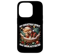 Pomeranian Puppy for Pom Mom with Cute Christmas Sayings Coque pour iPhone 14 Pro