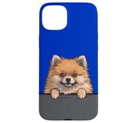 Poméranien Drôle Peeking Pocket Amoureux des Chiens Coque pour iPhone 15 Plus