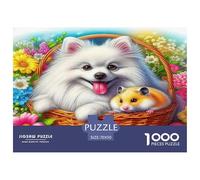 Pomeranien Puzzle De 1000 Pièces : Collaborer avec Les Proches - Idéal pour Les Fêtes De Famille Absolument Éblouissant!