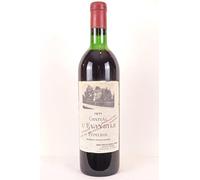 pomerol château l'évangile (étiquette usée) rouge 1971 - bordeaux
