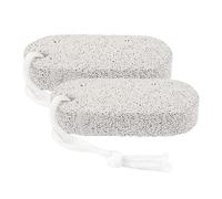 Pomez Stone pour pied - Fußsteinschrubber | 2 pièces dissolvant des callosités de la peau dure pour les pieds et les mains | Outils | Adoucisseur naturel de la pierre ponce pour les femmes ho
