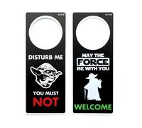 POMING Panneau de porte « Ne pas déranger » Disturb Me You Must Not - May the Force be with You Welcome - Idéal pour le bureau, la chambre ou l'étude
