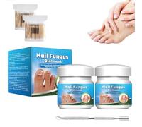 Pommade À Guérison Rapide Pour Les Champignons Des Ongles, Formule Naturelle Pour Les Ongles Endommagés, Fissurés Ou Décolorés, Renforce Et Restaure L'apparence (2pcs)
