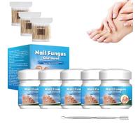 Pommade À Guérison Rapide Pour Les Champignons Des Ongles, Formule Naturelle Pour Les Ongles Endommagés, Fissurés Ou Décolorés, Renforce Et Restaure L'apparence (5pcs)