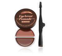 Pommade à sourcils 2 en 1, deux couleurs, avec brosse, crème coiffante pour, maquillage, deux couleurs avec brosse