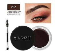 Pommade À Sourcils À Séchage Rapide,Imperméable Et Résistante À La Sueur Avec Brosse,Crème De Teinture Pour Sourcils Marron,Marron Clair,Dessin Des Sourcils Sans Rupture.Color-02darkbrown.