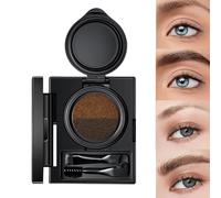 Pommade à sourcils, maquillage des sourcils | Tampon eye-liner multifonctionnel - Crème pour sourcils et eye-liner avec tampon, poudre à sourcils imperméable avec pinceau à double extrémité pour femme