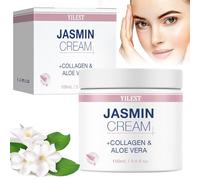 Pommade au jasmin Plus, Pommade au jasmin pour les yeux 100 ml, Pommade au jasmin contre les cernes, Crème pour les yeux au collagène et à l'aloe vera, Crème pour les yeux contre les rides
