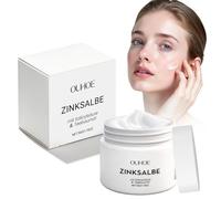 Pommade au zinc pour le visage, pommade au zinc contre les boutons à l'huile d'arbre à thé et acide salicylique, 50 g crème contre les boutons, douce et non irritante, pour tous les types de peau, y