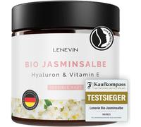 Pommade Bio Jasmin Pour Cernes - Lauréat Test F.A.Z. 2023 - Crème Yeux Naturelle Pour Rides & Peau Sensible - Hyaluron, Vitamine E, Aloe Vera - Fabriquée En Allemagne, Végan, Sans Cruauté
