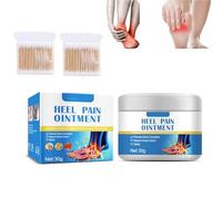 Pommade contre la douleur au talon, pour les talons et la fasciite plantaire, apaise et soulage, pour les hommes et les femmes, l'emballage comprend deux paquets de tampons spéciaux (1pcs)