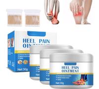 Pommade contre la douleur au talon, pour les talons et la fasciite plantaire, apaise et soulage, pour les hommes et les femmes, l'emballage comprend deux paquets de tampons spéciaux (3pcs)
