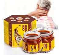 Pommade de tigres rouges, pour douleur d'épaule de muscle articulaire Pommade de massage de vertiges liquide apaisante, Réduit les tensions par le massage20g (2)