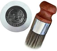 Pommade for meubles en cuir, 4 oz, pommade for meubles en cuir avec brosse en poils de sanglier for la maison, protège vos pièces en cuir et vos meubles en bois /2081