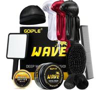 Pommade Wave pour hommes, tenue forte, facile à laver, crème capillaire d'entraînement 360 Waves, Waves Grease pour hommes favorise les ondulations superposées, l'hydratation et une brillance soyeuse