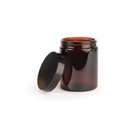 Pommadier 180 Ml Verre Ambré + Couvercle