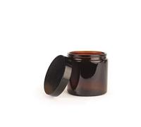 Pommadier 500 Ml Verre Ambré + Couvercle