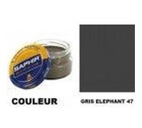 Pommadier crème surfine cirage cuir pot 50ml gris éléphant SAPHIR
