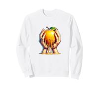 Pomme Amour Pommes Fruits dans la Main Art Cadeaux Artistes Sweatshirt