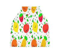Pomme Ananas Housse de Canopée pour Poussette,Siège de Voiture pour Bébé Dais Siège Auto Couverture D'Allaitement Pare-Soleil Respirant Extensible pour Bébé