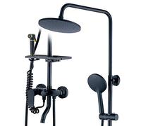 Pomme avec Ensemble Douche en aérosol Salle de Bain Pistolet Bidet Noir rétro à Quatre Vitesses