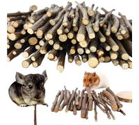 Pomme Bâtons Snack pour animaux de compagnie, Bâtons de pomme naturels, Branche naturelle à mâcher, pour cochons d'Inde, Chinchilla, Écureuil Lapins Perroquet Hamster