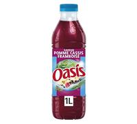 Pomme Cassis Framboise 1L - Boisson gazeuse aux fruits - Rafraîchissez vous avec ce soda fruité sans marque - Le Lot De 4