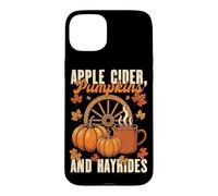 Pomme Cidre Citrouille Hayrides Pomme Cueillette Amour Automne Coque pour iPhone 15 Plus
