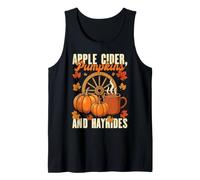 Pomme Cidre Citrouille Hayrides Pomme Cueillette Amour Automne Débardeur