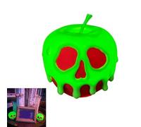 Pomme d'Amour Empoisonnée, 3D en forme de effrayante pour Halloween, Lampe Crâne Miniature d'Horreur, Idéale pour une Fête ou la Décoration d'Intérieur (1 * 5cm)
