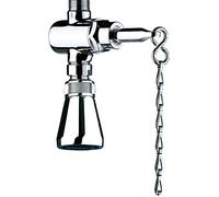 Delabie Pomme de douche à chaîne Tempostop 747004 – Économie d'eau – Finition chromée
