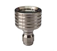 Pomme de douche à connexion rapide 1/4 avec corps en acier inoxydable pour systèmes d'eau haute pression appliqués au nettoyage de véhicules et d'engrenages (petit)