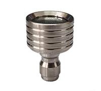 Pomme de douche à connexion rapide en acier inoxydable 1/4 avec buse d'eau haute pression pour une transition facile entre les tâches de nettoyage sur pneus et à l'extérieur (taille S)