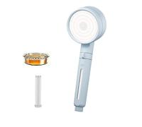 Pomme de douche à double filtre pour eau dure - Élimine le chlore et les impuretés, améliore la texture de la peau et des cheveux, pommeau de douche haute pression à économie d'eau