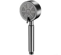 Pomme de douche à haut débit de couleur noire fabriquée en acier inoxydable 304 avec trois modes réglables, y compris la pluie et le pouls pour un meilleur bain (B)