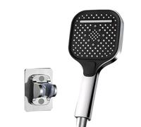 Pomme de douche à main à économie d'eau avec 3 pulvérisations, grand panneau, haute pression, installation facile, pommeau de douche multifonction