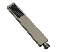 Pomme de douche à main en acier inoxydable brossé - Douchette murale avec support durable pour salle de bain pour une expérience de douche relaxante