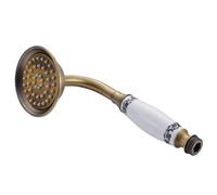 Pomme de douche à main for téléphone en laiton antique | Tuyau de 1,5 m for pulvérisation à tête manuelle en bronze de style téléphone(Shower Head)
