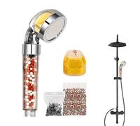 Pomme de douche à perles - Pommeau de douche haute pression, pommeau de douche puissant | Pomme de douche apaisante à main puissante avec mélange de mélisse, douche à main haute pression pour eau dure