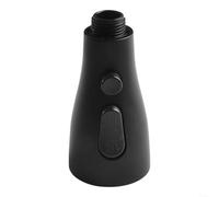 Pomme de douche à trois fonctions, buse de robinet extractible pour évier de cuisine, petite tête extractible à fleur (noir)