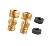 Pomme de douche coudée réglable à 360 degrés avec base coudée étendue - Joint d'angle télescopique - Pieds incurvés - Facile à utiliser - Adaptateur de robinet de douche en laiton pour cuisine et