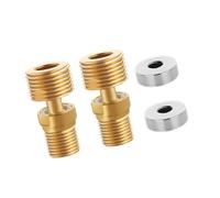 Pomme de douche coudée réglable à 360 degrés avec base coudée étendue - Joint d'angle télescopique - Pieds incurvés - Facile à utiliser - Adaptateur de robinet de douche en laiton pour cuisine et