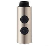 Pomme de douche de rechange pour évier de cuisine avec deux réglages de pulvérisation et bulle, compatible avec filetage standard G1/2, fabriqué en plastique ABS (brossé)