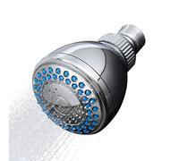Pomme de douche de salle de bain | Pommeau de douche à effet pluie réglable avec petites buses en silicone | Pommeau de douche anti-obstruction | Accessoires de salle de bain d'hôtel