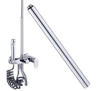 Pomme de douche d'extension, extension de douche | 11.81 pouces anti-fuite Extension en acier inoxydable - Connecteur anti-fuite, facile à installer, hauteur de tuyau s'étendant pour la maison, la plu