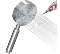 Pomme de douche en acier inoxydable 304 Somdar, pommeau de douche amovible de rechange universel haute pression, rond brossé, économie d'eau