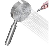 Pomme de douche en acier inoxydable 304 Somdar, pommeau de douche amovible de rechange universel haute pression, rond brossé, économie d'eau
