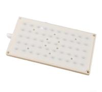 Pomme de douche en plastique 50 trous avec filetage NPT de 1,27 cm pour une installation sans couture sur bras de douche standard