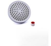 Pomme de douche fixe ronde chromée de 15,2 cm, haute pression, avec boule pivotante réglable, jets en silicone auto-nettoyants pour une installation facile